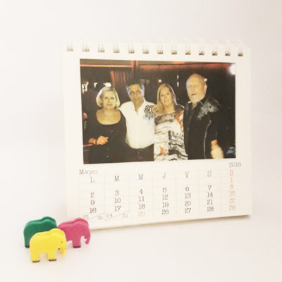 Calendario de mesa con fotos
